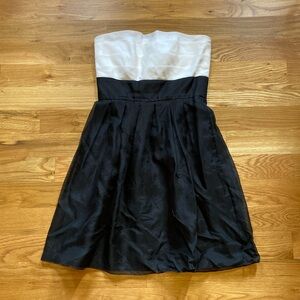 White House Black Market Women's Strapless Banded Fit and Flare Dress